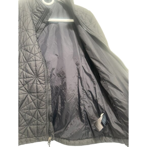 The North Face Diamond Puffer Jacket Womens Small Black Thermball Insulated Fall - Picture 8 of 16
